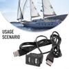150CM Car Dash USB Panel Extension Adapter Cable for Audio Connection with Dual USB A Type Male Connectors view 4