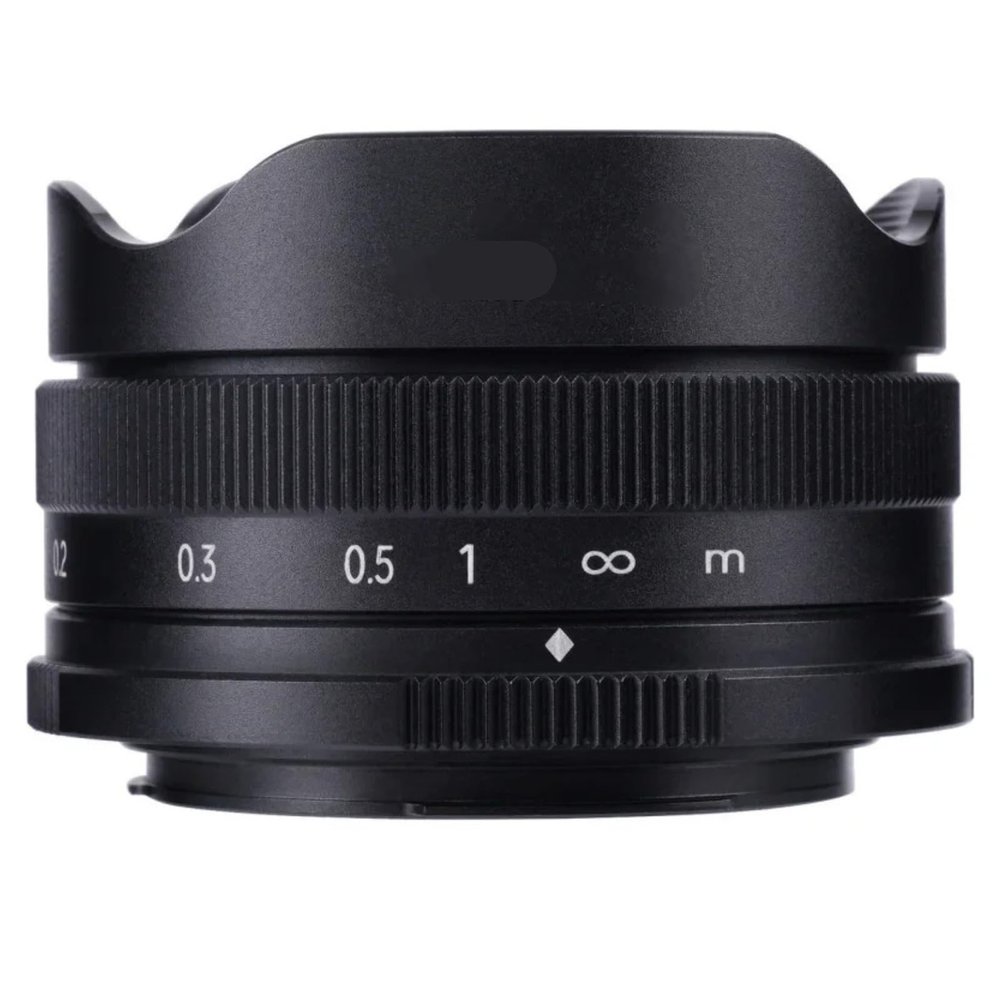 Compatible for Fuji XF M43 Sony E Canon EOS M 10mm F5.6 APS-C Fisheye Manual Focus Prime Lens Ultra-Wide Mirrorless(Sony E-Mount(APS-C))