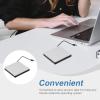 Alipis External DVD Burner and CD Drive USB 3.0 Ultra Portable Optical Drive Compatible with Laptop and Desktop Computers White view 3