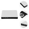 Alipis External DVD Burner and CD Drive USB 3.0 Ultra Portable Optical Drive Compatible with Laptop and Desktop Computers White view 4