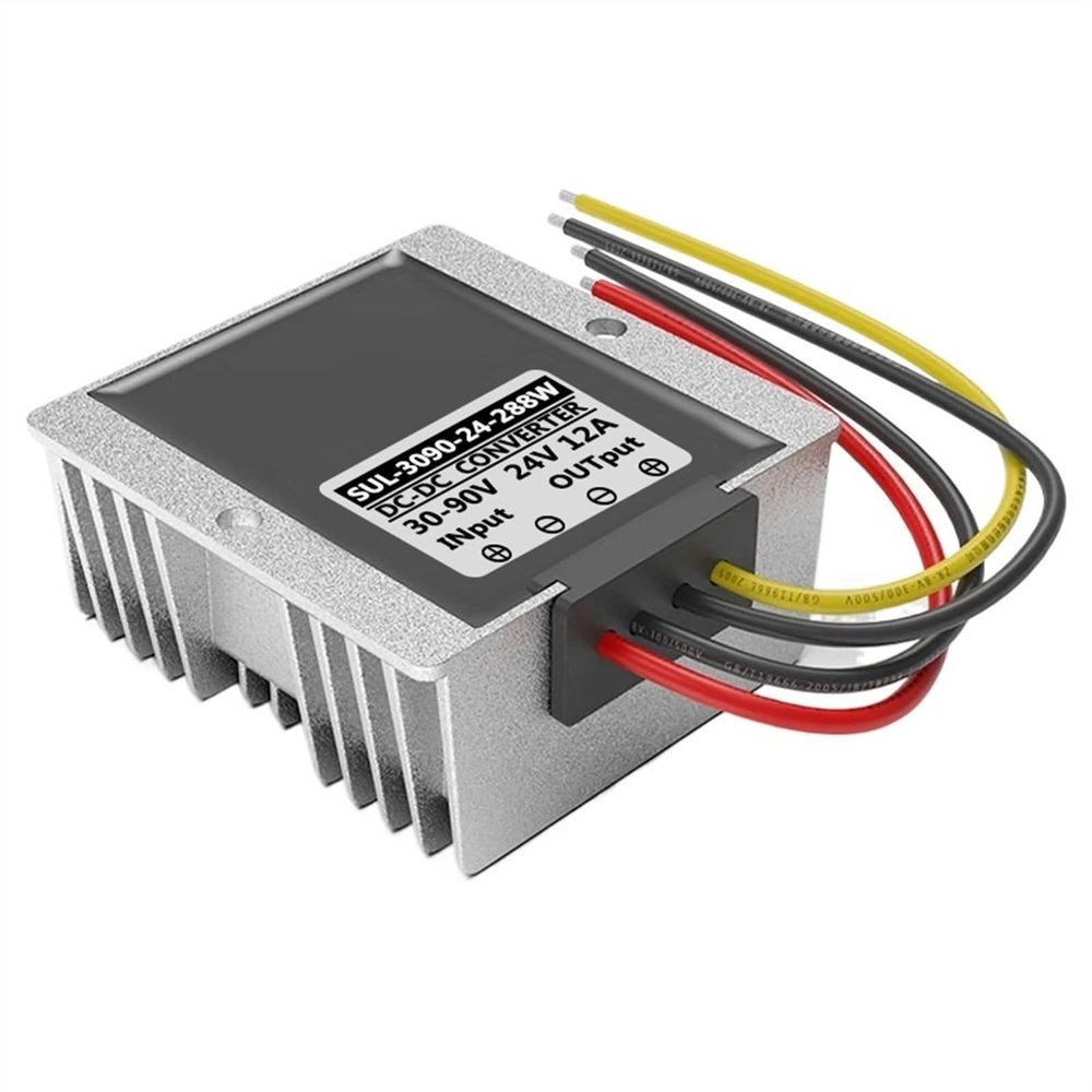 DC Converter 36V to 24V Power Inverter 48V to Voltage Regulator 60V to 72V to(30V-90VTO24V12A)