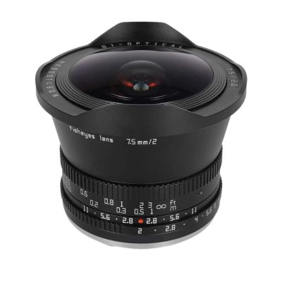 Compatible for Sony E Nikon Z Fuji X M4/3 Canon EOS M L Mount 7.5mm F2.0 APS-C Fisheye Large Aperture Camera Lens(M4/3)