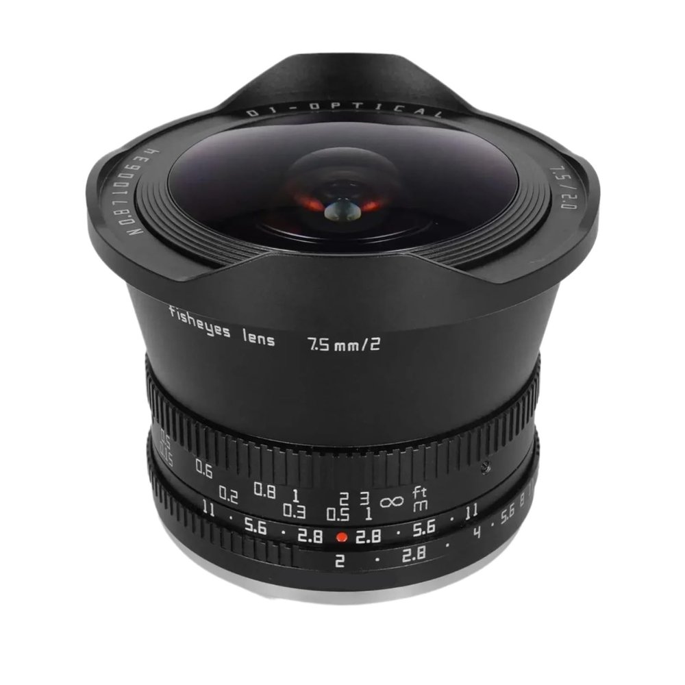 Compatible for Sony E Nikon Z Fuji X M4/3 Canon EOS M L Mount 7.5mm F2.0 APS-C Fisheye Large Aperture Camera Lens(M4/3)
