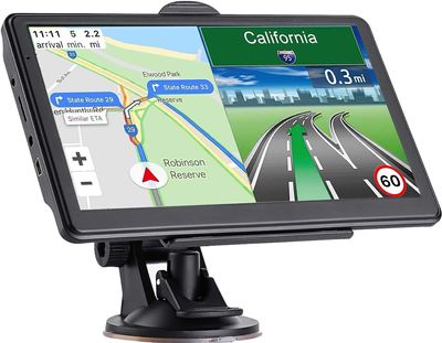 GPS Navigation for Car Truck - Navigation System 7 Inch Touchscreen Navigator with2026 Map (Free Lifetime Updates),RV Vehicle GPS for Trucker with Speed Warning, Voice Guidance