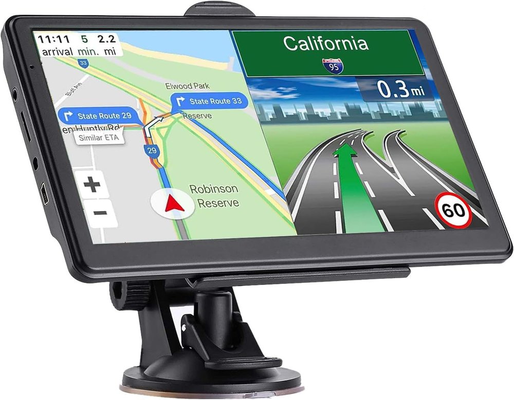 GPS Navigation for Car Truck - Navigation System 7 Inch Touchscreen Navigator with2026 Map (Free Lifetime Updates),RV Vehicle GPS for Trucker with Speed Warning, Voice Guidance