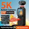 5K Handheld Vlogging Camera,WiFi Pocket Action Camera with stabilization,270 auto-Rotating Wide-Angle,Rotating Touchscreen WiFi face Recognition,for Traval,YouTube Camcorder and vlogging (128gb) view 2