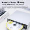 SMSL VMV PL100PRO HiFi CD Player for Home, Car CD Player, Dual CS43131 Chip MQA Decoding CD Transport, RCA/XLR Balanced/ 3.5mm/4.4mm Balanced Headphone/Optical/Coaxial Digital Output Preamp (Black) view 3