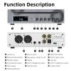 SMSL VMV PL100PRO HiFi CD Player for Home, Car CD Player, Dual CS43131 Chip MQA Decoding CD Transport, RCA/XLR Balanced/ 3.5mm/4.4mm Balanced Headphone/Optical/Coaxial Digital Output Preamp (Black) view 4
