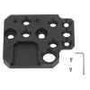 Cufaee Extension Mount Plate Holder, Side Extension Plate, Stabilizer Quick Releases Plate for Video Light, Microphone view 3