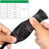 10M Black Expandable Braided Cable Sleeve - Flame-Retardant PET Wire Protection for Neat Cable Management(8mm) view 4