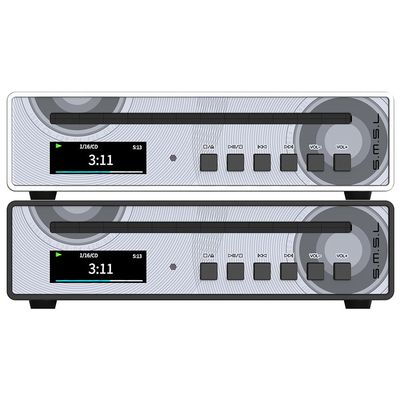 SMSL PL100PRO CD Player,RCA/Optical/Coaxial/XLR Balanced/3.5+4.4mm Headphone Output,200mW 32,2*CS43131 High-End DAC Chips,Compatible with CD-R/CD-RW/MP3 Discs,Lossless MQA Playback