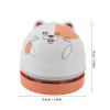 Aramox Mini Desktop Vacuum Cleaner, Cordless Small Vacuum with Detachable Nozzle for Dust Crumbs Hair Computer Keyboard Car Home (Hamster) view 2