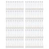 100Pcs Adhesive Cable Management Clips, Adjustable Nylon Strap Ties with Strong Self Adhesive Backing, Reusable Wire Clamps Organizer for Office Home Car Electronics (White) view 1