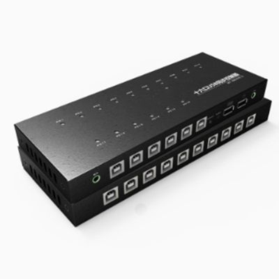 16 Port KVM Switch/Distributor - USB Keyboard Mouse Synchronizer Controller, Plug and Play Distributor Support for Windows/Linux and Other Systems, Game Controller for Multiple PCs