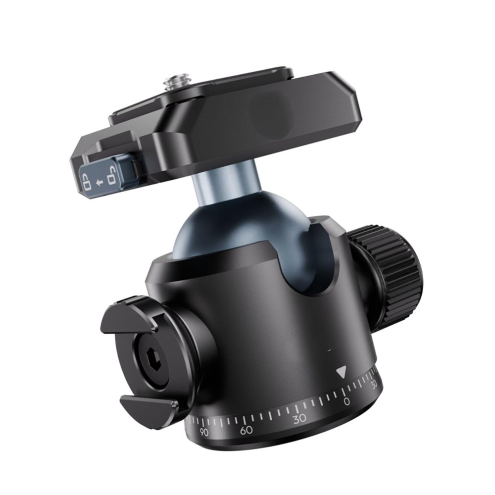 Cameras T100 Uka Quick Release Ball Head 6KG Load 360 Adjustable Cold Shoe for Portrait Landscape Livestream Vlog