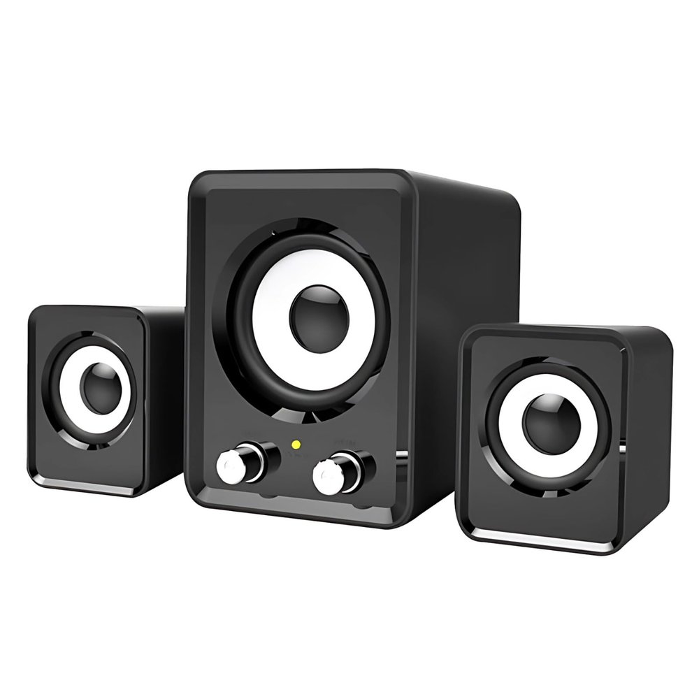 Kronabelle 2.1 Channel Home Theater System with Subwoofer, 3 Pcs Wireless Speakers, HiFi Sound, Adjustable Bass, Compact