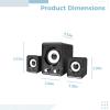 Kronabelle 2.1 Channel Home Theater System with Subwoofer, 3 Pcs Wireless Speakers, HiFi Sound, Adjustable Bass, Compact view 4
