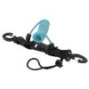 Brrnoo Diving Lanyard Diving Accessories Spring Coiled Lanyard Stainless Steel Wire Spring Coiled Camera Camera Arrow Storage Case Buckle for Light Tool (Lake Blue) view 3