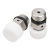 2-Pack Manual Radiator Air Vent Valve with Male Thread, Nickel-Plated Brass Bleeder Valve for Heating Systems, /8-Inch Size, Silver Finish(45661) view 4