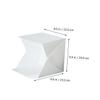IWOWHERO 20cm Mini Folding Photography Light Tent with LED Lights with 4 Color Backdrops for Product and Jewelry Photography view 2