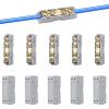 10 AWG Brass Electrical Connector Kit with ABS Insulated Protective Covers, 60A/80A Quick Connect Terminal for Marine, Automotive & High-Power Wiring Applications, Pack(60A) view 1