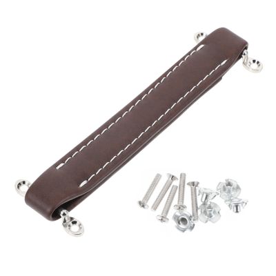 Toddmomy Subwoofer Pull Handle with Screws Leather Speaker Handle for Indoor Audio Equipment Practical Coffee Brown for Home Subwoofers