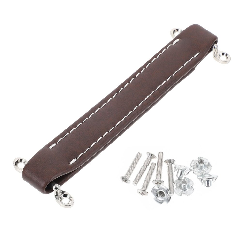 Toddmomy Subwoofer Pull Handle with Screws Leather Speaker Handle for Indoor Audio Equipment Practical Coffee Brown for Home Subwoofers