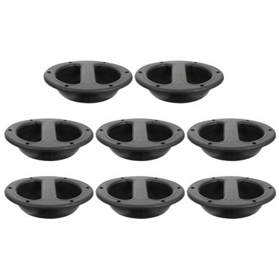 Kisangel 8pcs Black Abs Speaker Handles Set Professional Stage Speaker Case Lift Handles for Audio Equipment Transport and Cabinet Box Hardware