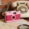 Dpofirs Vintage 35mm Film Camera, Reusable Camera Built in Flash Manual Focus 28MM f/8 Lens for Travel Photography and Creative Shots (Pink) view 4