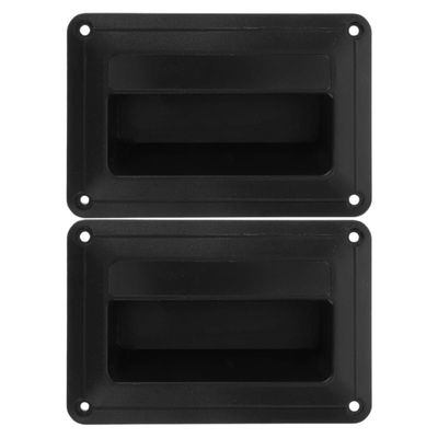Kisangel 2pcs Black Plastic Side Pull Speaker Handles for Audio Equipment, Portable Speaker Cabinet Grip Hardware for Stage and Professional Audio Setups
