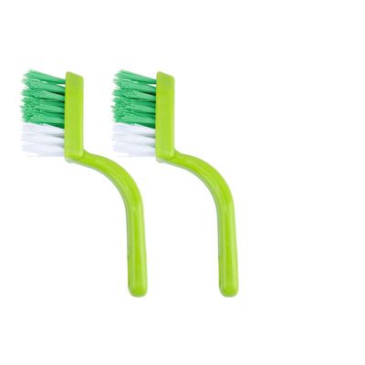 BCOATH 2pcs Cleaning Brush Set for Floor and Wall Sturdy Plastic Bristles Cleaning Tools for Household Dust and Dirt Removal Accessories Random Color
