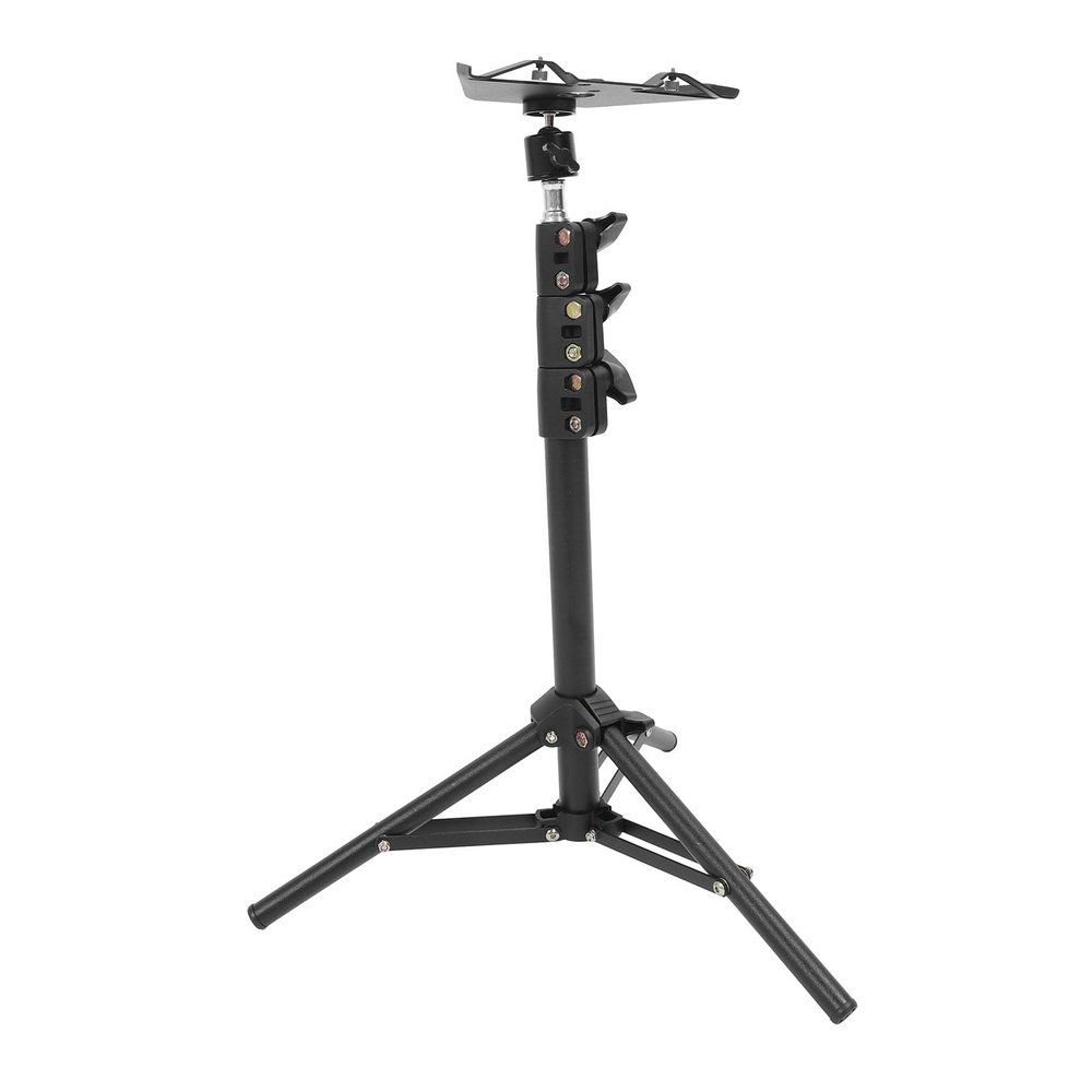 TIKATARER Rectangular Satellite Tripod, Height Adjustable Aluminum Alloy Stand, Non Slip Feet Tripod with Pipe Adapter, Ideal for Mini RV, Travel, Camping & Outdoor