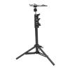 TIKATARER Rectangular Satellite Tripod, Height Adjustable Aluminum Alloy Stand, Non Slip Feet Tripod with Pipe Adapter, Ideal for Mini RV, Travel, Camping & Outdoor view 1