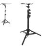 TIKATARER Rectangular Satellite Tripod, Height Adjustable Aluminum Alloy Stand, Non Slip Feet Tripod with Pipe Adapter, Ideal for Mini RV, Travel, Camping & Outdoor view 2