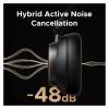 48dB ANC Wireless Headphones Over Ear Earphones Active Noise Cancellation Hi-Res LDAC 120h Playtime(White) view 3