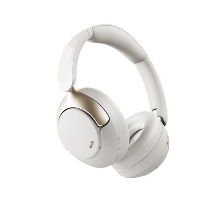 Compatible for QCY H3 Pro ANC Wireless Headphone 50dB Noise Canceling Hi-Res Spatial Audio Earphone with LDAC 5.4 Over Ear Headset(White)