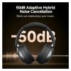 Compatible for QCY H3 Pro ANC Wireless Headphone 50dB Noise Canceling Hi-Res Spatial Audio Earphone with LDAC 5.4 Over Ear Headset(White) view 3