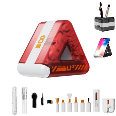OUTMX 25-in-1 Multifunction Keyboard Cleaning Kit for Electronics Portable Cleaner Set for Smartphones, Laptops, Tablets, Cameras, Headphones & Screens(Red)