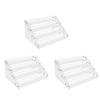 BTMFHOA Aboiled 4-Tier Clear Acrylic CD Holder - Stylish DVD/CD Display Rack & Vinyl Record Storage Stand view 1