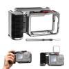 SZZCNOX Metal Handle Grip Kit for DJI OSMO Action 6 with Cage, Camera Street Photography Grip Set for DJI Action 6, Quick Release Handle with Shutter Button,Cold Shoe,1/4'' Screw Hole,Wrist Strap view 1