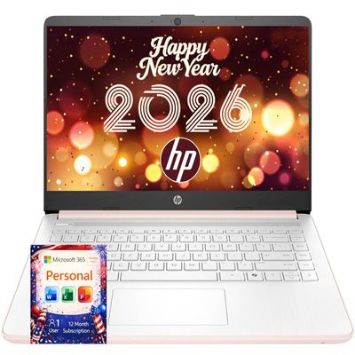 HP Latest Ultrabook Laptop with Copilot AI - 1.2TB Storage - 8GB RAM - Intel Core | Microsoft Office 365 Included, 192GB SSD + 1TB Cloud Storage, Webcam, Windows 11 no Mouse | Essential Laptop