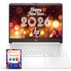 HP Latest Ultrabook Laptop with Copilot AI - 1.2TB Storage - 8GB RAM - Intel Core | Microsoft Office 365 Included, 192GB SSD + 1TB Cloud Storage, Webcam, Windows 11 no Mouse | Essential Laptop view 1