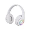 Wireless 5.0 Headphone with Microphone On-Ear Headset Stereo Sound Earphones Sports Gaming Foldable Headphones Game(White) view 1