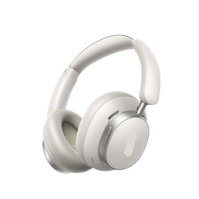 48dB ANC Wireless Headphones Over Ear Earphones Active Noise Cancellation Hi-Res LDAC 120h Playtime(Studio Pro (White))