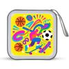 VstaDank Sports Pop Scene CD Case Portable Zipper CD Case 40 Capacity Hard Plastic DVD Cases Holder Large Storage Disc Wallet Bag for Car Home Travel DVD Collection Bag view 1