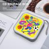 VstaDank Sports Pop Scene CD Case Portable Zipper CD Case 40 Capacity Hard Plastic DVD Cases Holder Large Storage Disc Wallet Bag for Car Home Travel DVD Collection Bag view 4