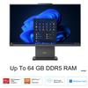 Lenovo 24" ThinkCentre All-in-One Desktop Computer  6-core AMD Ryzen 5 Processor  32GB DDR5  2TB SSD  Wi-Fi 6  HDMI in&Out  Wired KB&Mouse  Windows 11 Pro view 2