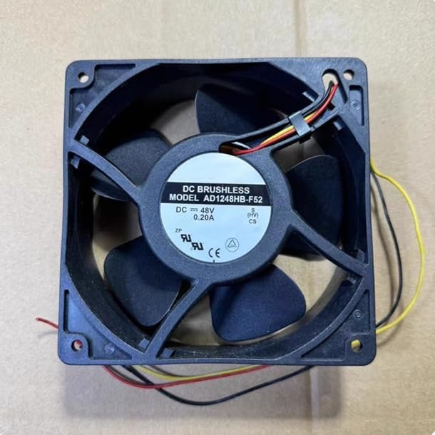 AD1248HB-F52 DC 48V 0.20A 120x120x38mm 3-Wire Cooling Fan