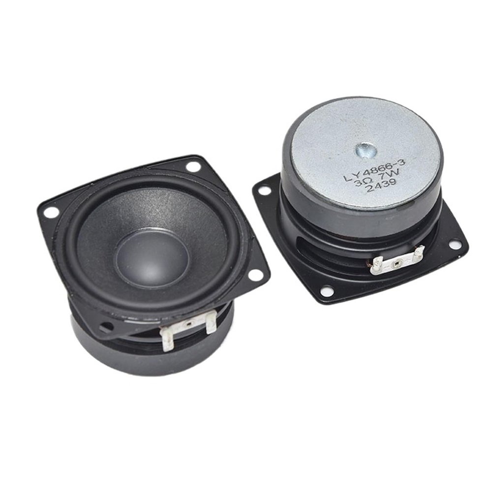 2pcs 2.25 Inch 57MM Portable Audio Speaker 3 Ohm 7W Full Range Music Stereo Loudspeaker for Home Theater Sound