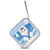 VstaDank Cute Clothes Cat CD Case Portable Zipper CD Case 40 Capacity Hard Plastic DVD Cases Holder Large Storage Disc Wallet Bag for Car Home Travel DVD Collection Bag view 3